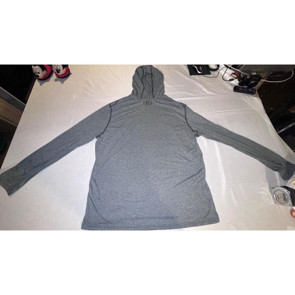 Under Armour Threadborne HeatGear Hoodie Mens 2XL Gray Athleisure Gym Training
